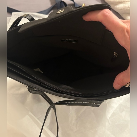 Casual Corner, Annex black tote bag. 14”x9” - Picture 8 of 13